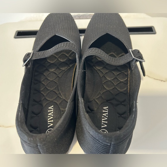 Vivaia Black -like new- Mary Jane Square toe Margot Walkers - size 9US/40EU - Picture 9 of 11